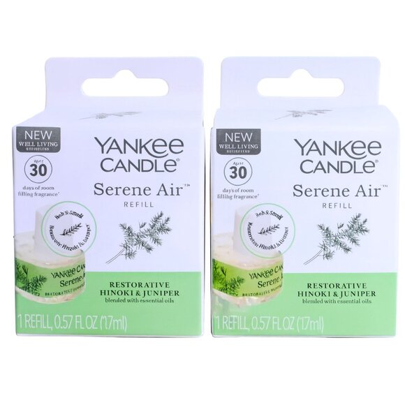 Yankee Candle Serene Air Refill Restorative Hinoki & Juniper Room Fragrance 2 Pk - Picture 1 of 1